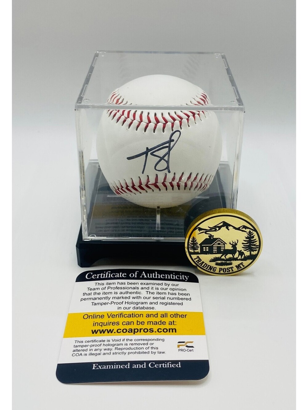 Tarik Skubal Signed Baseball In Case With COA (PC489448)